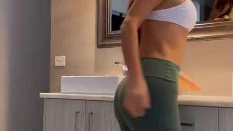 Dami - babe gets fucked all over the bathroom after watching the football ga...