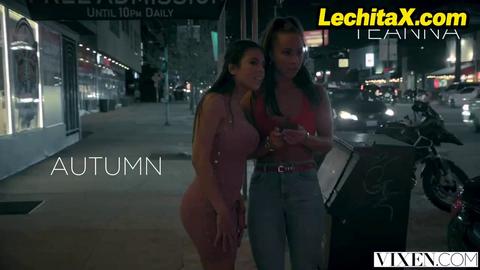 LechitaX.com - 🎬 Autumn Falls and Teanna Trump sharing a #cock  #LechitaX #BWC #Thre...