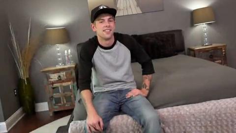 shawn again - stroking his cock - solo porn