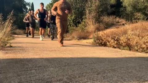 shawn again - army training - staged gay porn